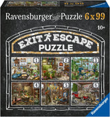 Puzzle Ravensburger EXIT - Upiorny dwór - 6X 99-elementowe puzzle dla miłośników puzzli dla dorosłych i dzieci w wieku od 10 lat Puzzle Naty Shop Gothic