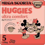 Pieluchy Huggies Ultra Comfort, rozmiar 4 (7-18 kg), Disney Design, opakowanie Value Pack, 150 sztuk