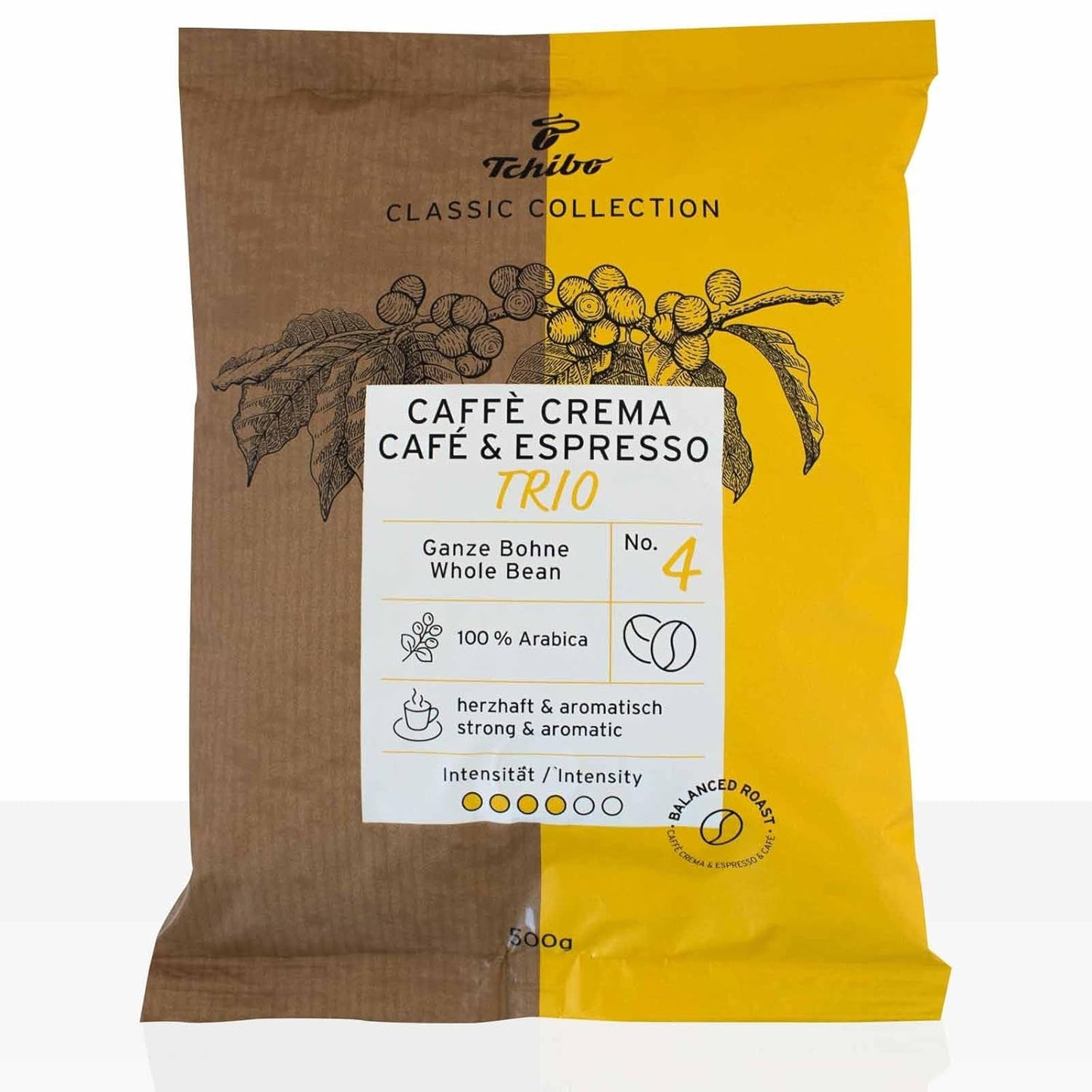 Tchibo Caffe Crema & Espresso Trio 10 ziaren kawy x 500g