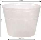 Podstawka pod garnek Dehner, elastyczna, Ø 40 cm, wysokość 31 cm, tworzywo sztuczne, przezroczysta