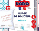 Poduszka DODO Premium, 60 x 60 cm, średni komfort, poduszka Cloud De Douceur | Roztocza i puszyste | Bawełna perkalowa + lamówka Można prać w pralce w temperaturze 40°C Poduszki standardowe Naty Shop