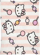 Narzuta Hello Kitty w kolorze różowym, miękki kocyk 130X170Cm, narzuta z mikrofibry lub narzuta na sofę. Jakość z certyfikatem Oekotex, Łóżka i Koce Sanrio Besuche den Kanguru-Store