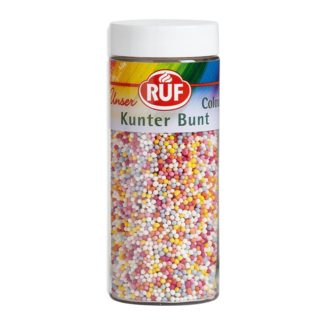 RUF Love Chocolate Chocolate Soczewica Dekoracje z delikatnej mlecznej czekolady z chrupiącą i kolorową polewą cukrową, opakowanie 75g