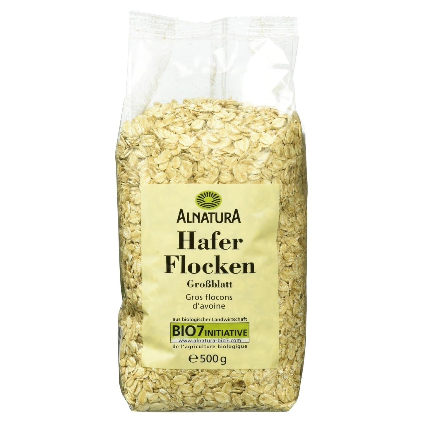 Duże organiczne płatki owsiane, 500g