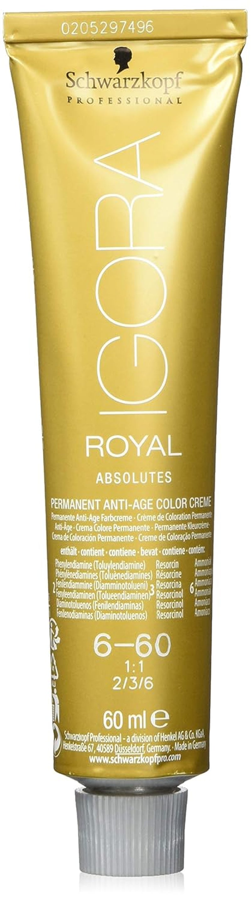 Igora Royal Absolute Age Blend Farba do włosów, 7-560 Średni złoty czekoladowy blond, 60 ml Naty Shop Farba do włosów 6-60 Ciemny blond czekolada naturalna 60 ml (1 opakowanie)