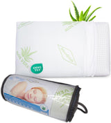 Poduszka ortopedyczna Maxxgoods Poduszka podtrzymująca szyję z pianki Visco Gel z osłoną ochronną Aloe Vera i osłoną wewnętrzną ze 100% bawełny - Poduszka do podkładów na brzuchu, na plecach i na boku (42 cm x 70 cm x 12 cm) Naty Shop Poduszki ortopedyczne szyjki macicy 42 x 70 x 12 cm
