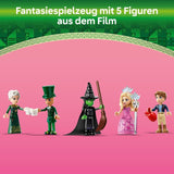 LEGO Wicked Wieża Witamy w Szmaragdowym Mieście, minilaleczki Glinda i Elphaba, prezent dla fanów filmu oraz dziewcząt i chłopców od 9. roku życia, którzy uwielbiają domki dla lalek 75684 Zestawy do budowania Besuche den LEGO-Store