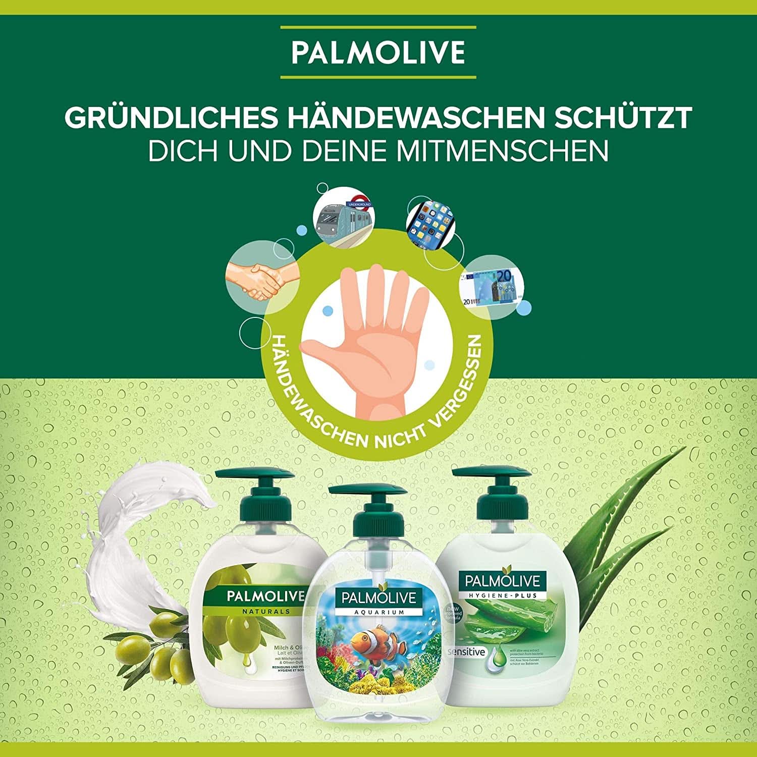 Palmolive Mydło w płynie do rąk, zestaw 6 x 300 ml Naty Shop