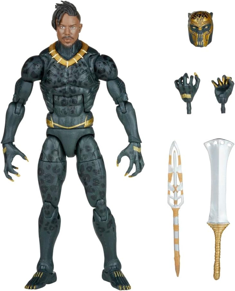 Hasbro Marvel Legends Series Czarna Pantera Legacy Kolekcja Killmonger 15 cm Figurka kolekcjonerska z 5 akcesoriami Figurki Naty Shop