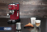 De'Longhi Dzbanek na mleko DLSC060, dzbanek na mleko do ręcznego spieniania, ergonomiczny uchwyt, pojemność 350 ml, stal nierdzewna