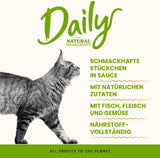 Almo Nature Daily - Mokra karma dla kotów - Tuńczyk i Łosoś - 70g, opakowanie 30 szt