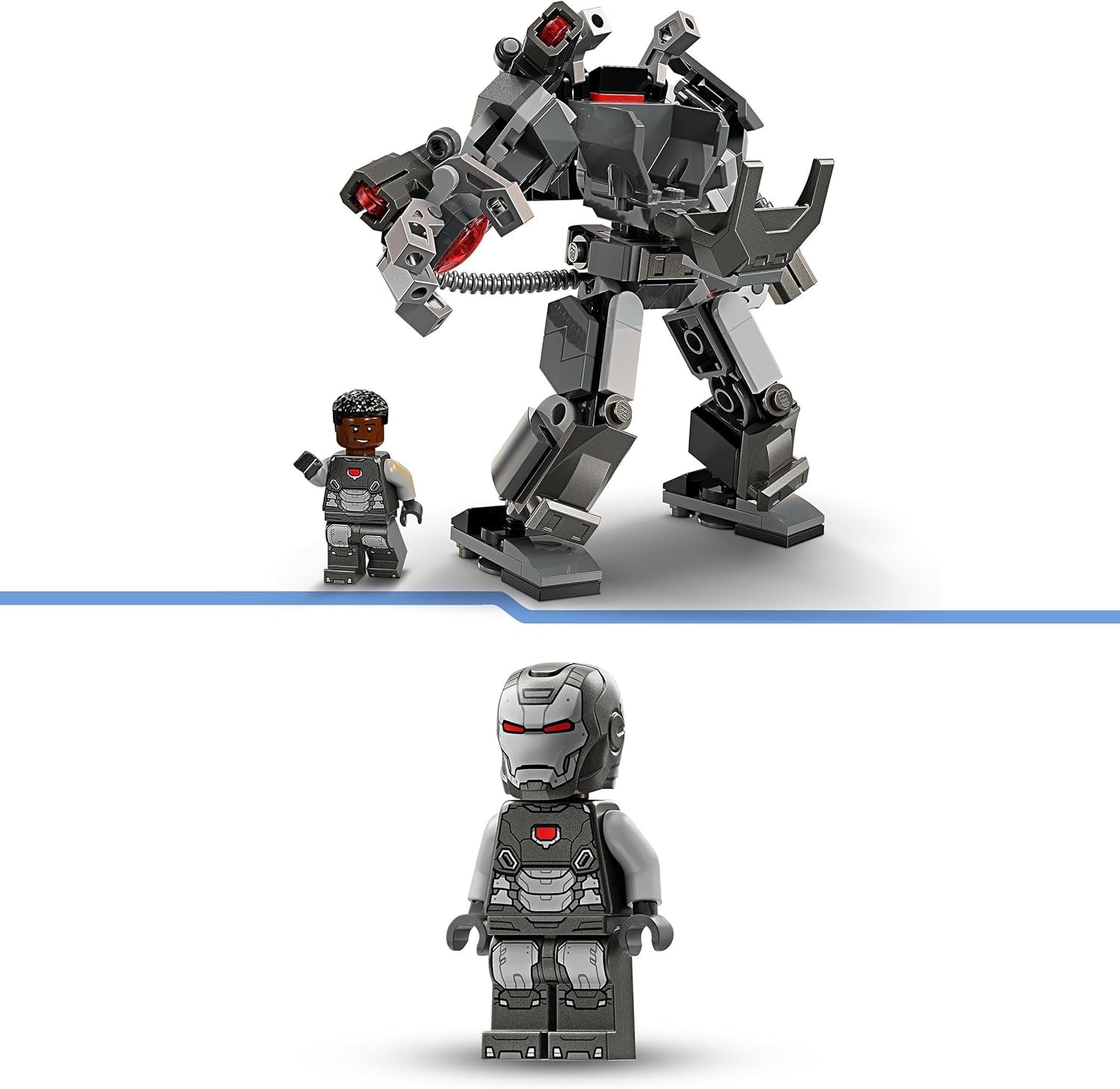 LEGO Marvel War Machine Mech 3-strzałowy superbohater Zabawka do zbudowania dla dzieci MCU Legendarna figurka na prezent dla chłopców i dziewcząt w wieku 6 lat 76277 Zestawy do budowania Szukaj sklepu LEGO