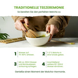Monte Nativo Ceremonial Matcha w proszku (40g) - idealna do herbaty matcha, latte i koktajli - zielona herbata z Japonii - gatunek ceremonialny, w metalowym pudełku - 100% czysta, bezglutenowa, drobno zmielona