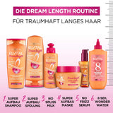 L'Oréal Paris Elvital Maska przeciw rozdwajaniu się końcówek do włosów długich i zniszczonych, Intensywna kuracja spłukująca, Z witaminami roślinnymi i olejkiem rycynowym, Maska Super Build-up Dream Długość, 1 x 300 ml Naty Shop Maska do włosów
