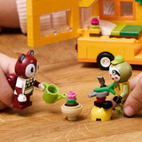 LEGO Animal Crossing Przyczepa i ogród Gerda do odgrywania ról Zestaw samochodzik dla dzieci w wieku 7 lat dla dziewcząt i chłopców Prezent Gra wideo Zabawka z figurkami zwierząt 77054 Zestawy do budowania Besuche den LEGO-Store