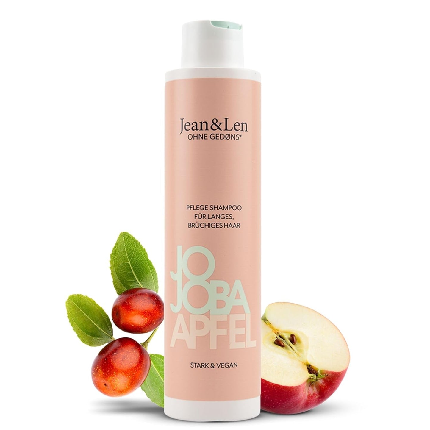 Jean & Len Care Szampon Jojoba i Jabłko, odżywia długie i delikatne włosy, 300 ml Pod prysznic i do kąpieli Jean & Len 300 ml