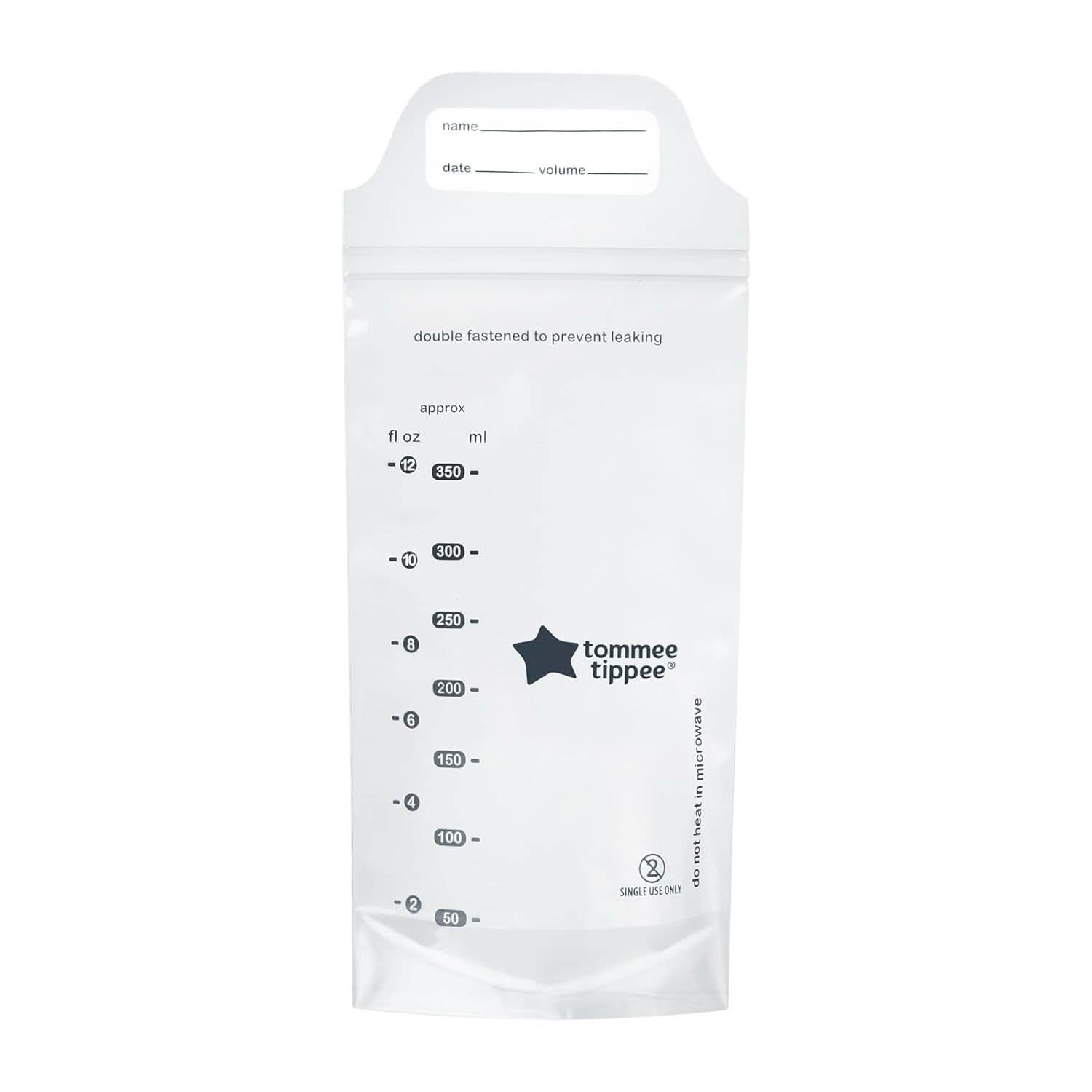 Tommee Tippee Closer to Nature Worki do przechowywania mleka matki, wstępnie sterylizowane, 350 ml Akcesoria Żywność i karmienie piersią Sklep Bebe Naty