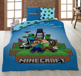 Zestaw pościeli dla dzieci Minecraft Gotowy do przetrwania Pościel z mikrofibry - Domyślny tytuł sklepu Kids Naty
