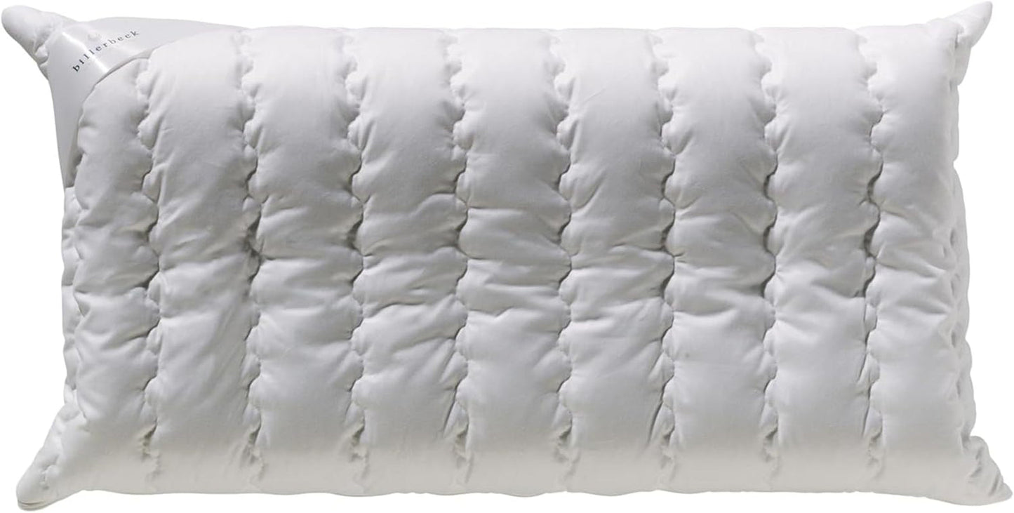 Billerbeck Pillow S20 Latex - Poduszka pod kark 40 X 80 cm - Poduszka pod kark z miękkim rdzeniem lateksowym, biała Poduszki standardowe Naty Shop Pianka Visco