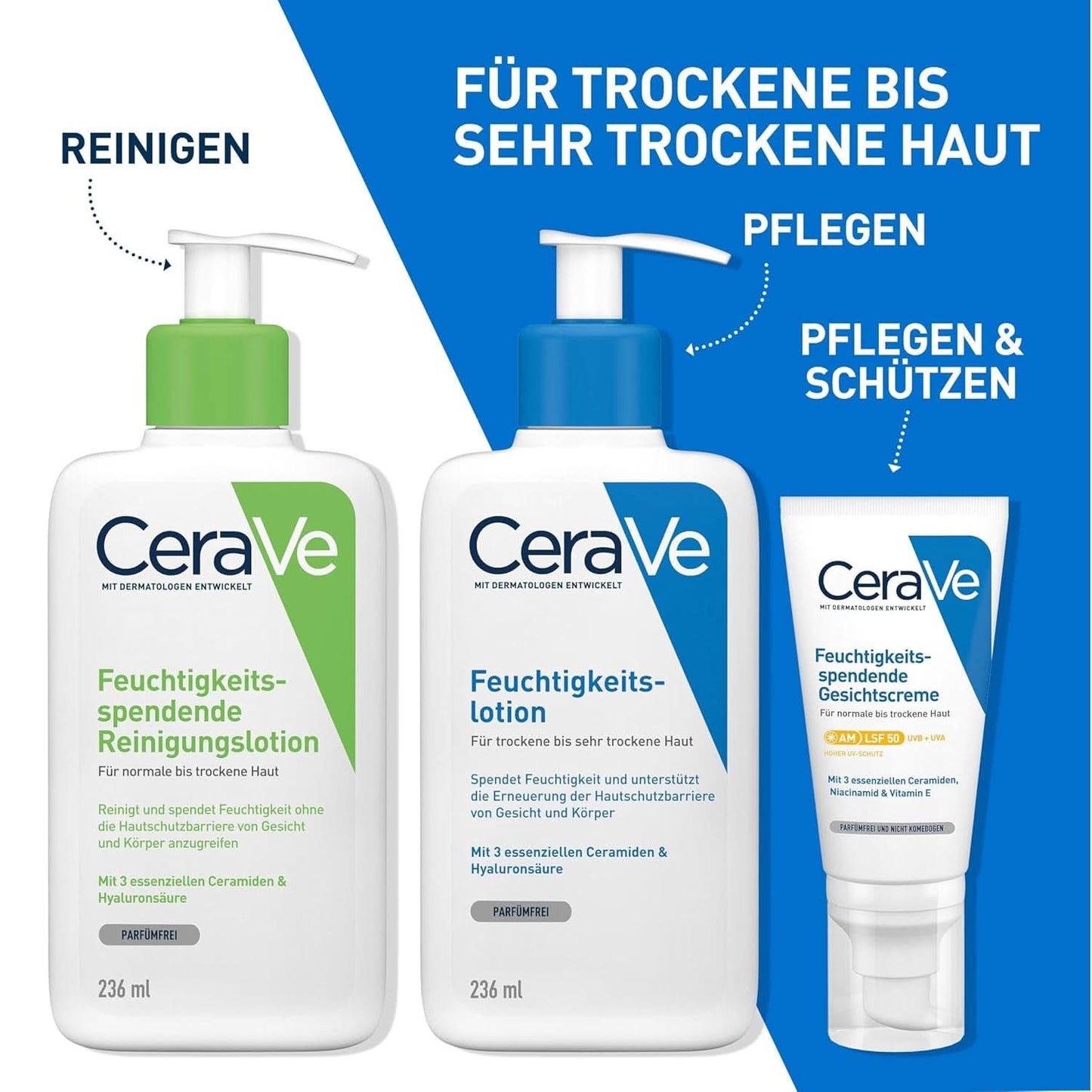 Cerave balsam do ciała z pompką dozującą, odpowiedni do atopowego zapalenia skóry oraz skóry suchej i bardzo suchej, 236 ml Sklep Kosmetyki i Urody Naty