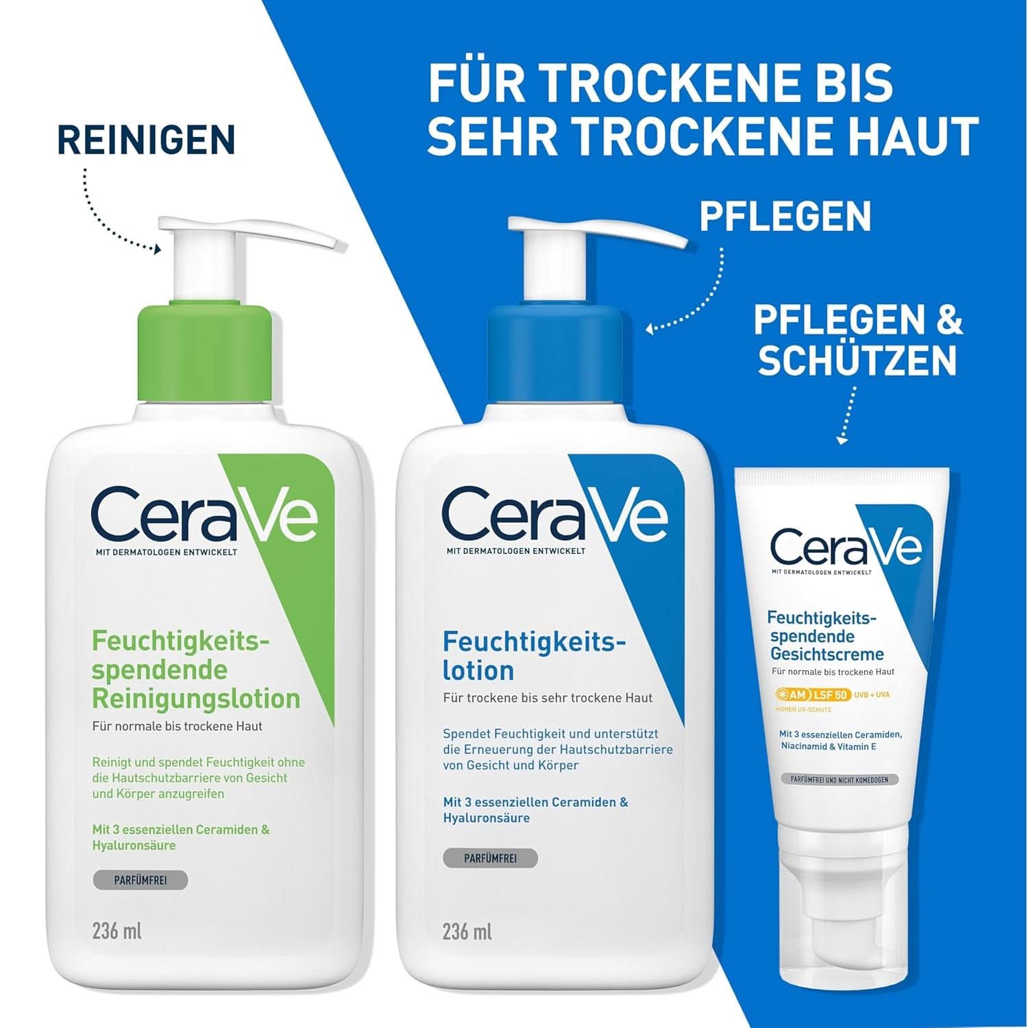 Cerave balsam do ciała z pompką dozującą, odpowiedni do atopowego zapalenia skóry oraz skóry suchej i bardzo suchej, 236 ml Sklep Kosmetyki i Urody Naty