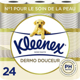 KLEENEX Dermo Douceur 4230420 Papier toaletowy, 24 rolki (4 x 6 rolek) biały, 24 sztuki (partia 6)