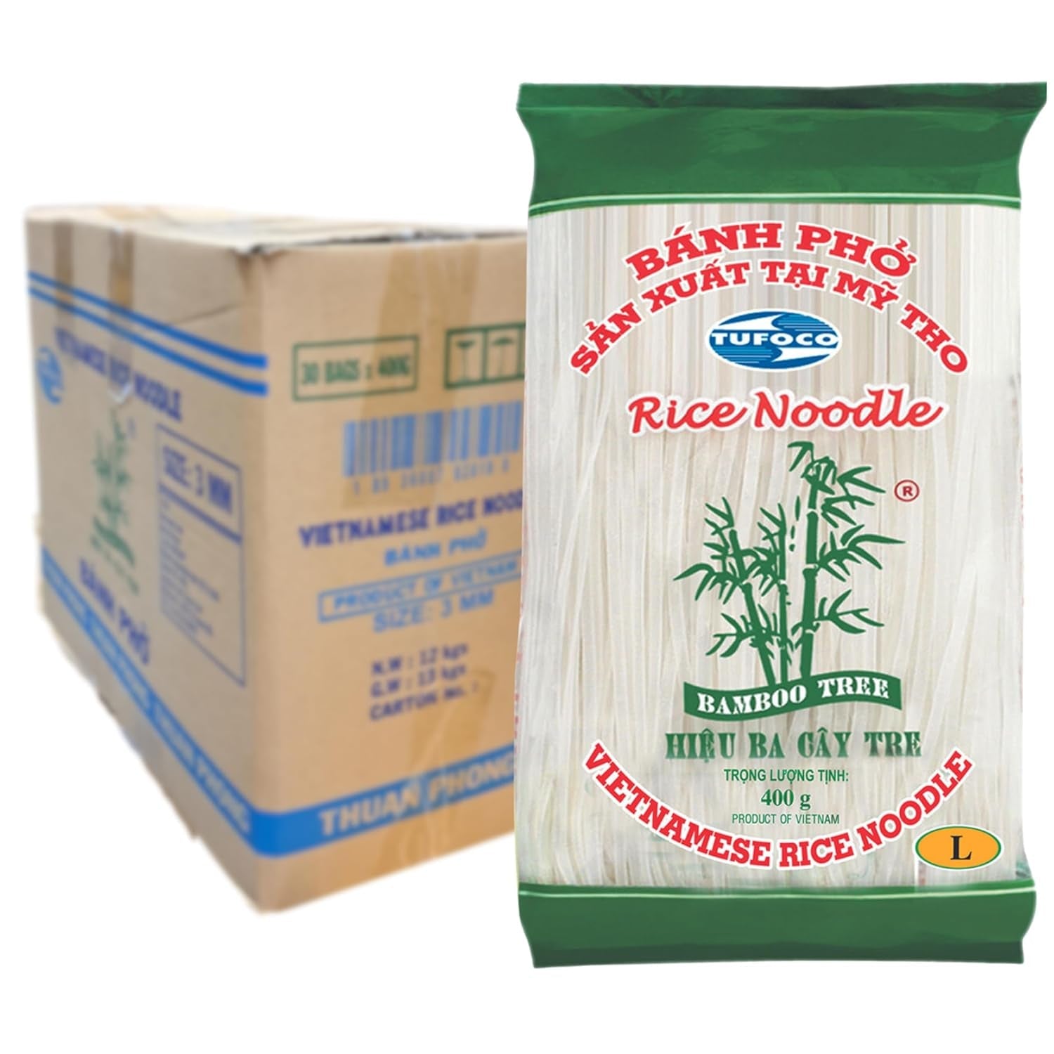 DRZEWO BAMBUSOWE - Reisnudeln 3 mm. - 1 X 400 gr