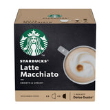 STARBUCKS Probierset, pakiet odmian White Cup firmy Nescafé Dolce Gusto Kaffeekapseln & Vanilla Macchiato firmy Nescafé Dolce Gusto Kaffeekapseln 6 x 12 (72 kapsułki, 36 porcji)