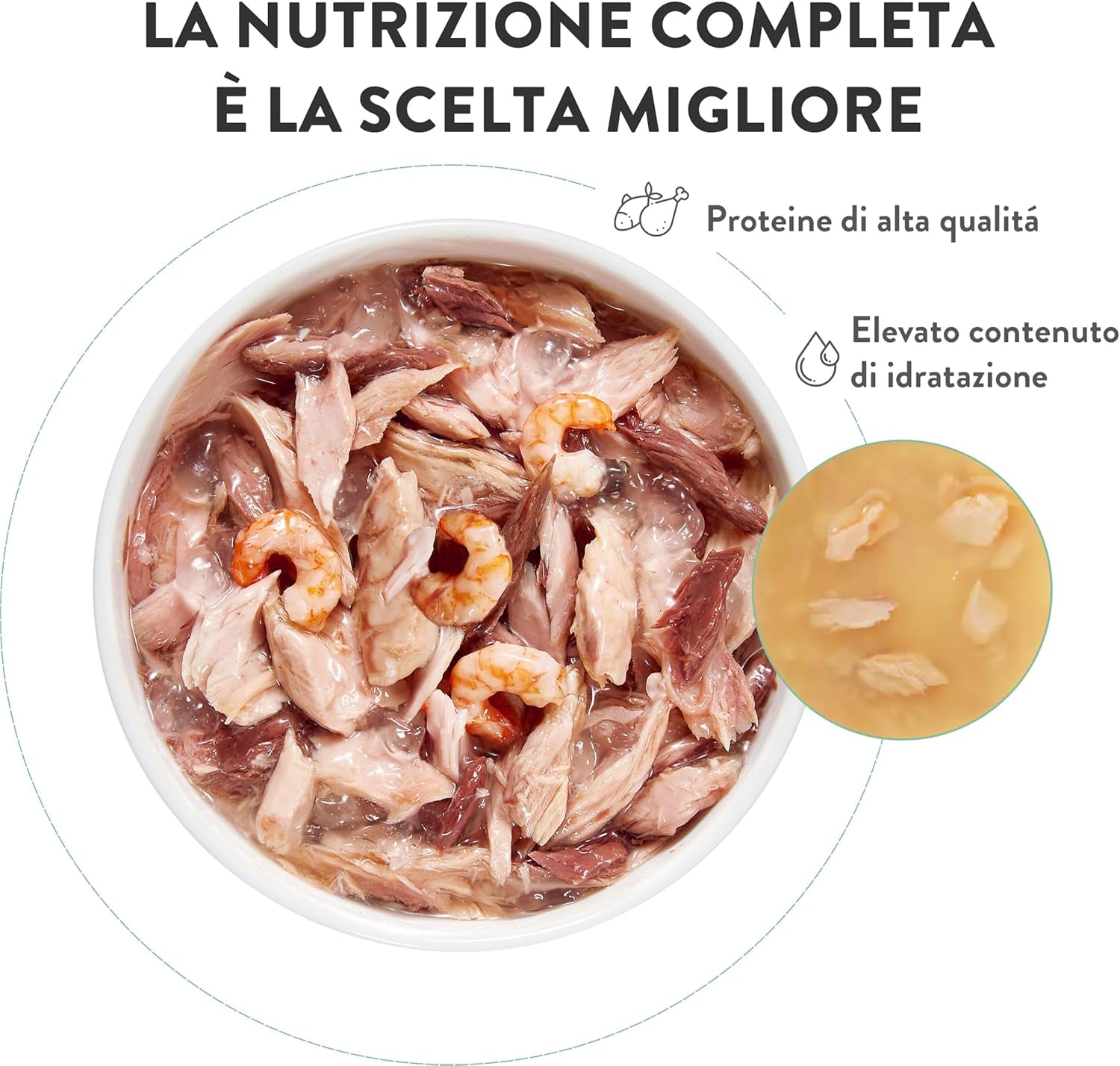 , Tuńczyk z błękitną rybą w galarecie, kompletna mokra karma dla kotów, w saszetce, z dodatkowymi witaminami, 100% naturalna, 6 x 85 g