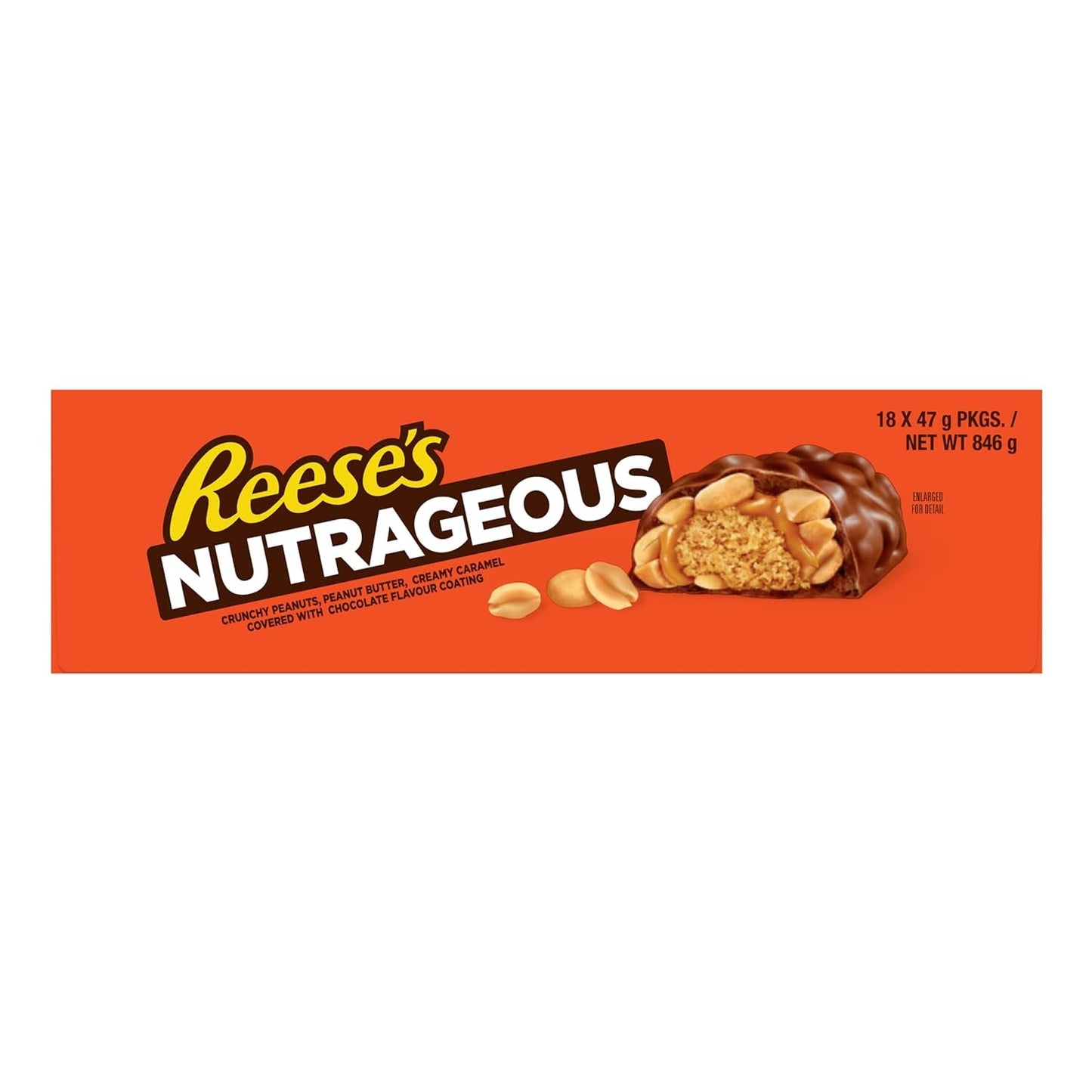Nutrageous Peanut Butter - Batony czekoladowe z masłem orzechowym: 18 sztuk (18 x 47g)