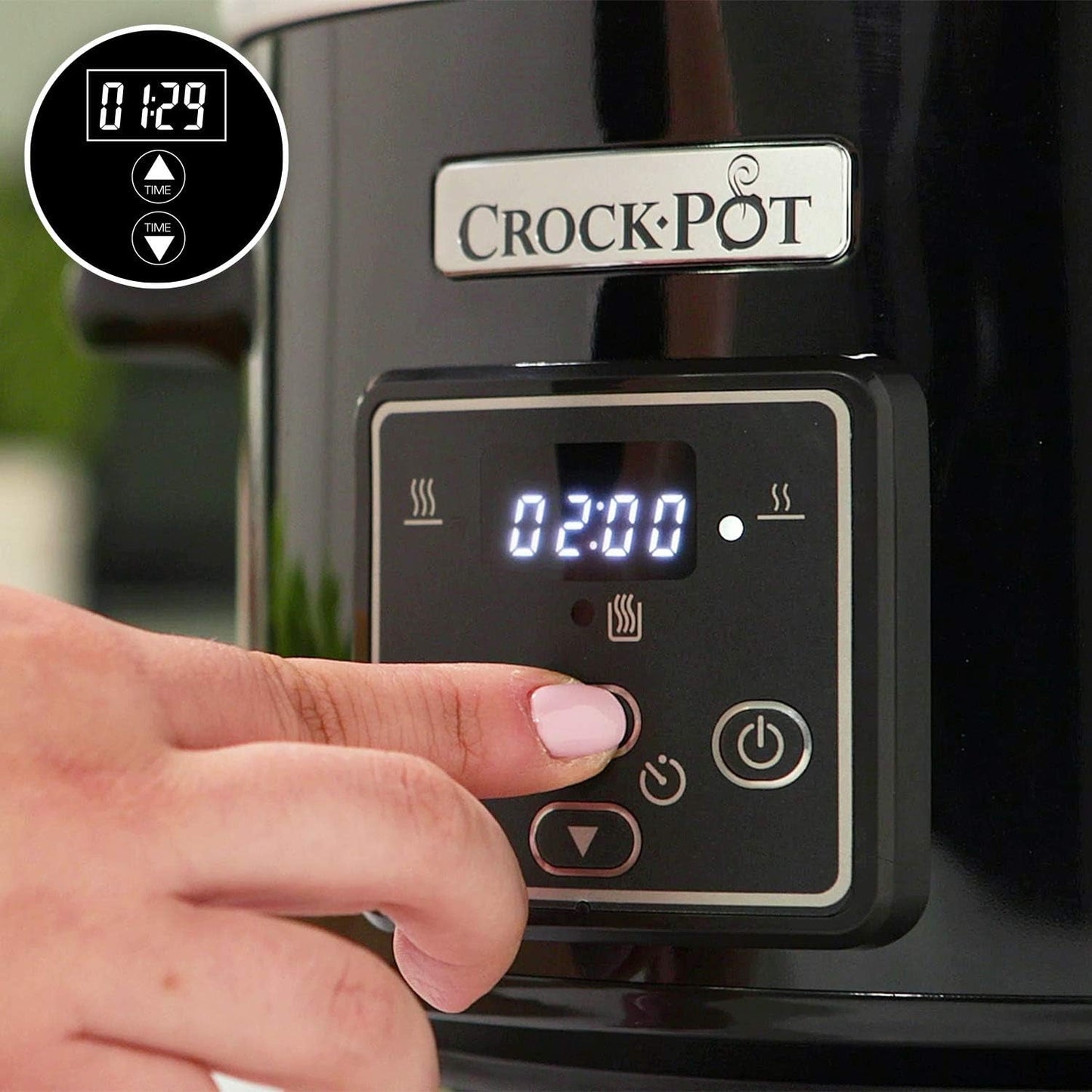 Wolnowar cyfrowy Crockpot, funkcja utrzymywania ciepła, 2,4 litra (1-2 osoby) Wolnowar Naty Shop