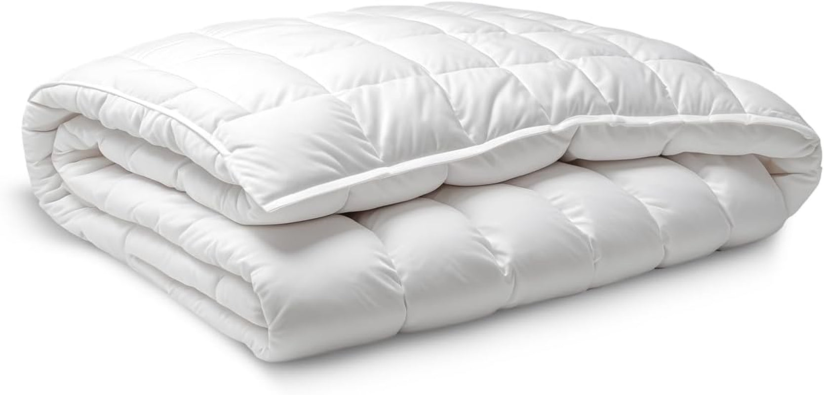 Kołdra z włókna 250 G, mikrofibra, miękka, jedwabista, do łóżek 100, 105 i 110 cm, biała, 180 x 220 cm Kołdry i kołdry Naty Shop 180 x 220 cm