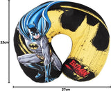 DC Comics Miękka poduszka podróżna Batman na szyję Bezpieczeństwo dziecka Komfort Superbohater Człowiek-nietoperz, Cuscino Da Viaggio Auto, Jasnoniebieski, Jeden rozmiar Poduszki podróżne Naty Shop