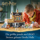LEGO Harry Potter Zamek Hogwart: Wielka Sala, zabawka kolekcjonerska z 11 minifigurkami, w tym Hermioną Granger, magiczny prezent dla chłopców i dziewcząt 76435 Zestawy do budowania Besuche den LEGO-Store