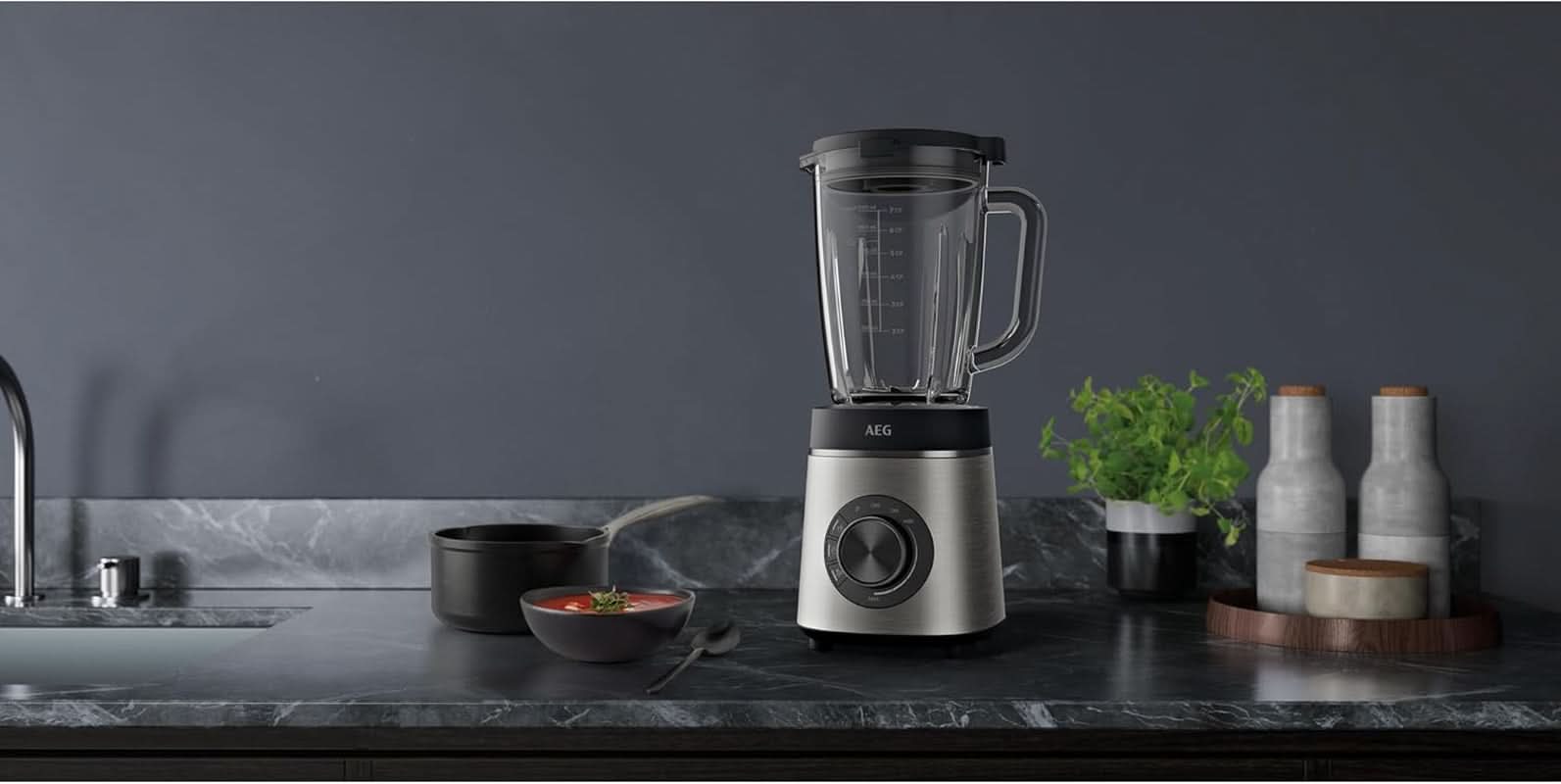 AEG TB6-1-6S MIKSER STOJĄCY / Regulacja prędkości 3 programy Smoothie ICE Funkcja Kuchnia Naty Shop