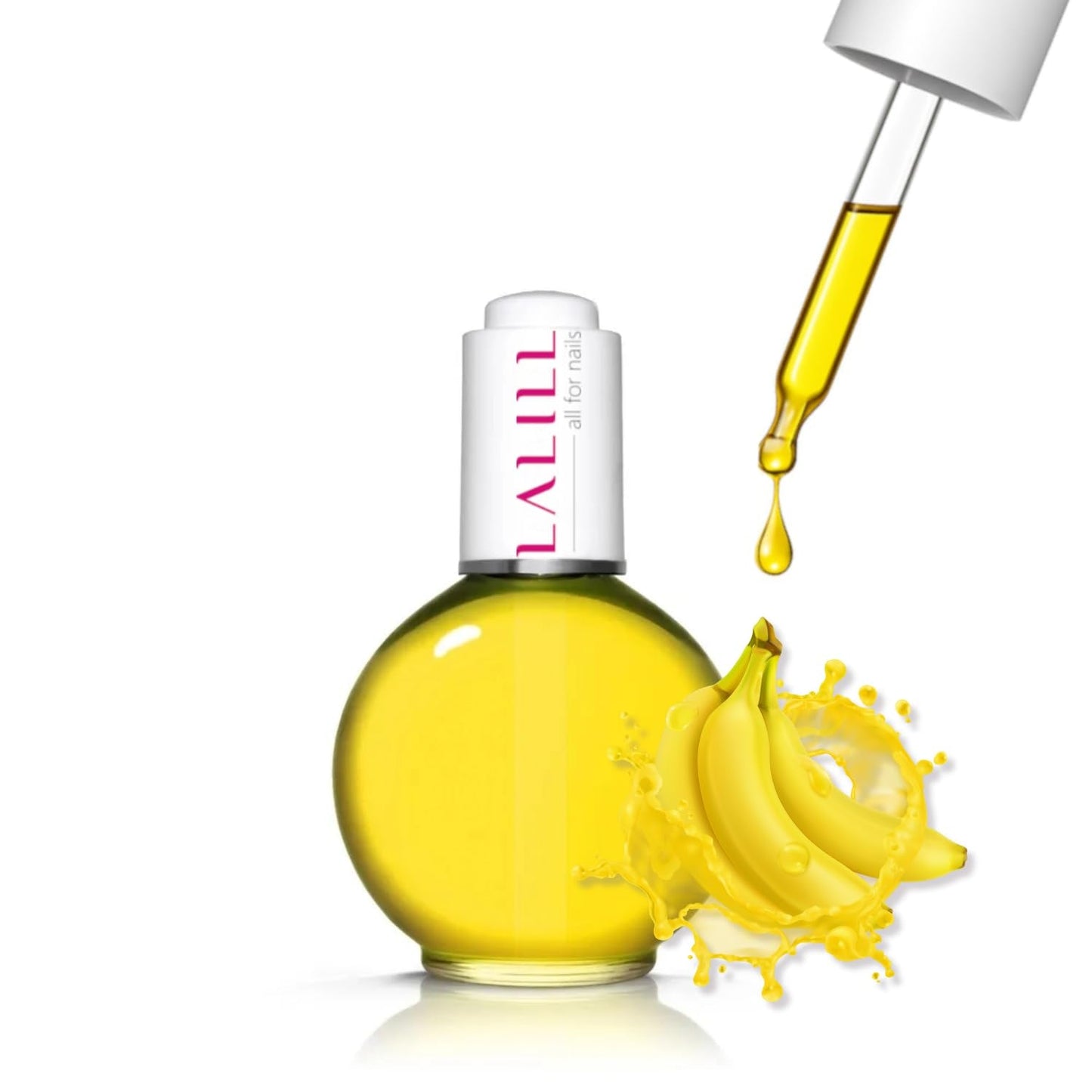 LALIILL Oliwka do skórek paznokci 75 ml - Himbeere Nagelpflegeöl - Nagelöl Pflege Für Nägel Nagelhaut - SPA Maniküre Naildesign Hände - Wegańskie - Z pipetą