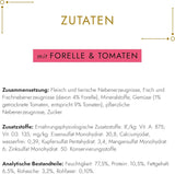 Fine Pate Gourmet Gold z warzywami, mokra karma dla kotów z pstrągiem i pomidorami, opakowanie 12 szt. (12 x 85 g)