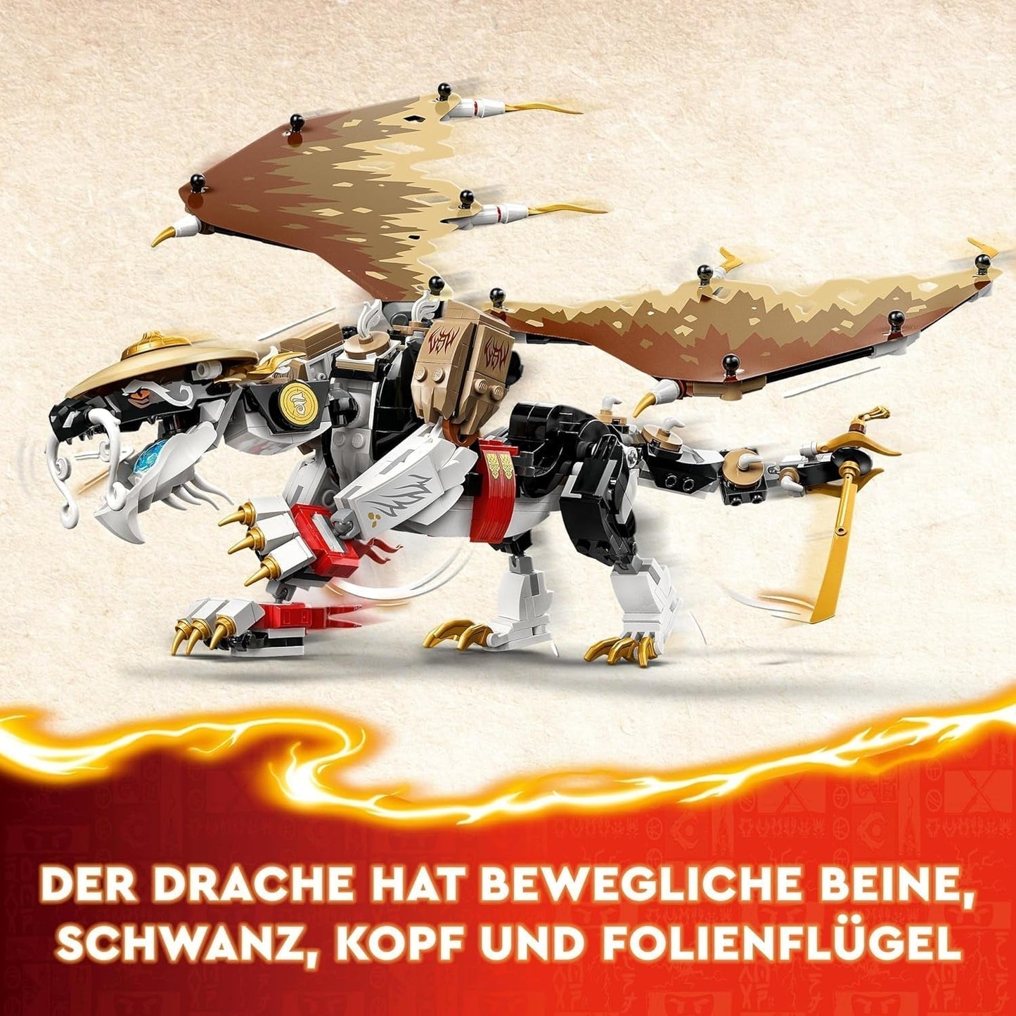 LEGO NINJAGO Egalt Smoczy Mistrz, zestaw Ninja ze smoczą zabawką i 5 figurkami, w tym Lloydem i NYA, Smoczym Mistrzem, prezent dla chłopców i dziewcząt od 8 lat 71809 Zestawy do budowania Beuche den LEGO-Store