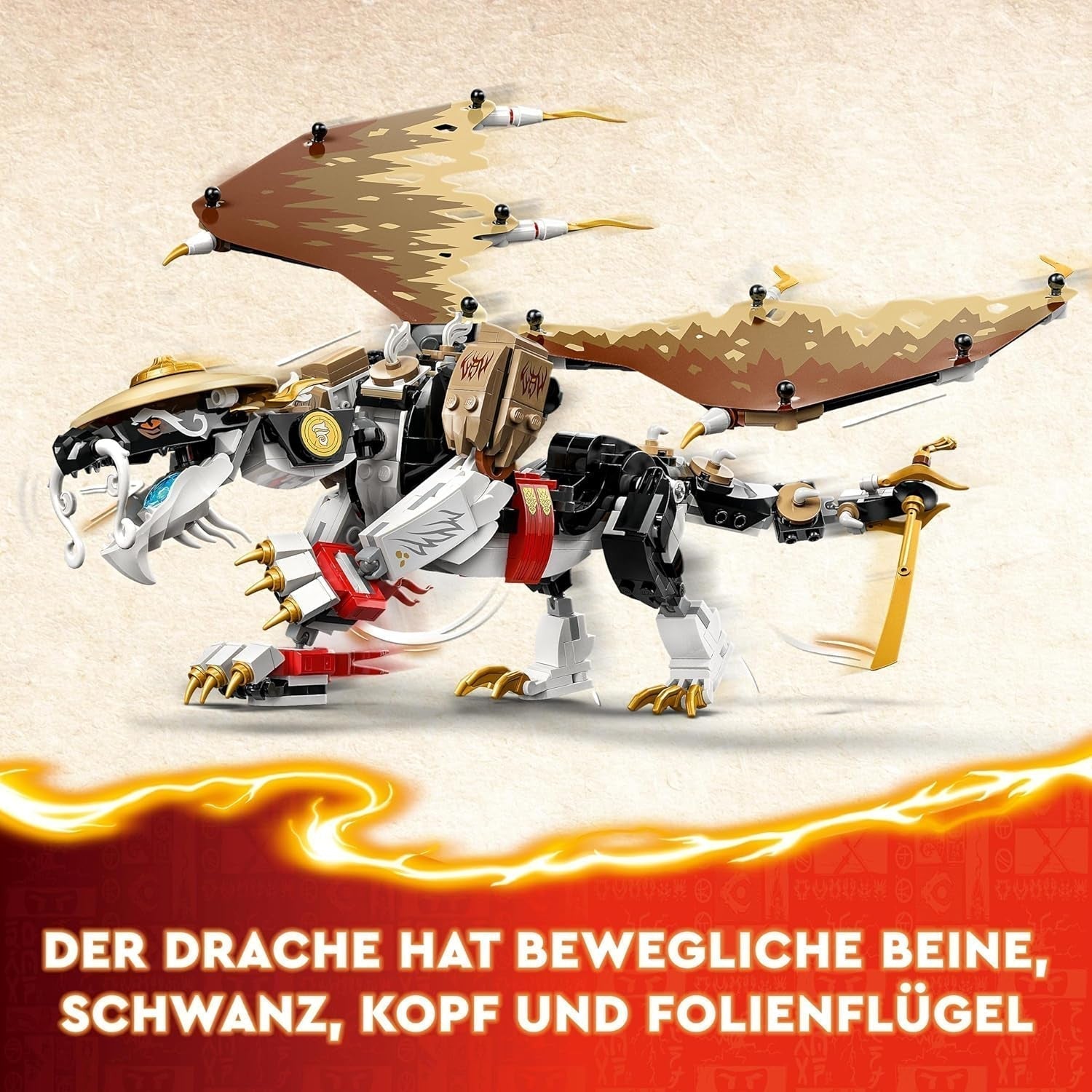 LEGO NINJAGO Egalt Smoczy Mistrz, zestaw Ninja ze smoczą zabawką i 5 figurkami, w tym Lloydem i NYA, Smoczym Mistrzem, prezent dla chłopców i dziewcząt od 8 lat 71809 Zestawy do budowania Beuche den LEGO-Store