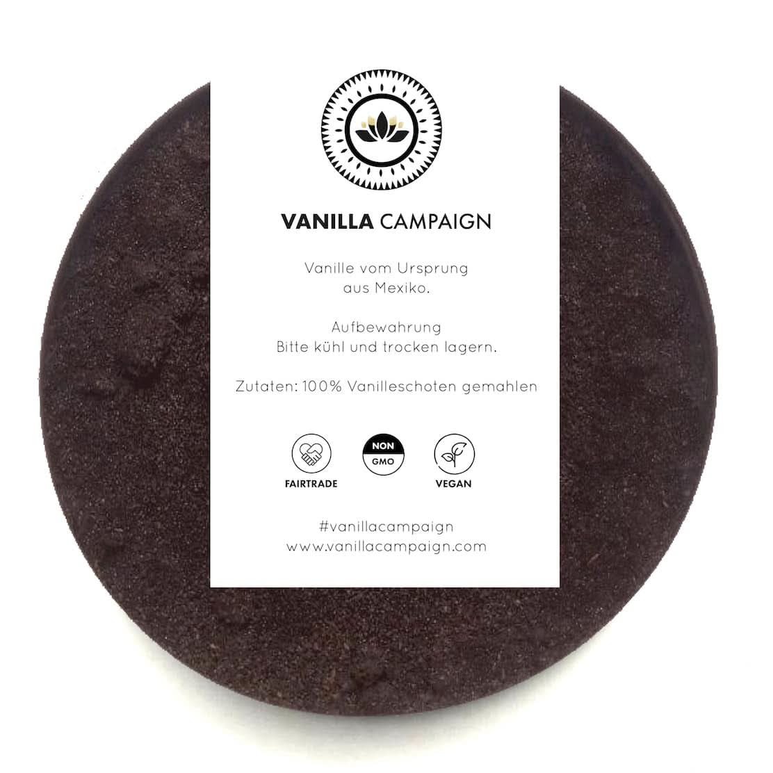 Premium waniliowy w proszku z prawdziwych ziaren wanilii, naturalny, bez cukru, bez dodatków, Fairtrade, wegański (40 g bez pudełka) z Vanilla Campaign® Flavours Naty Shop