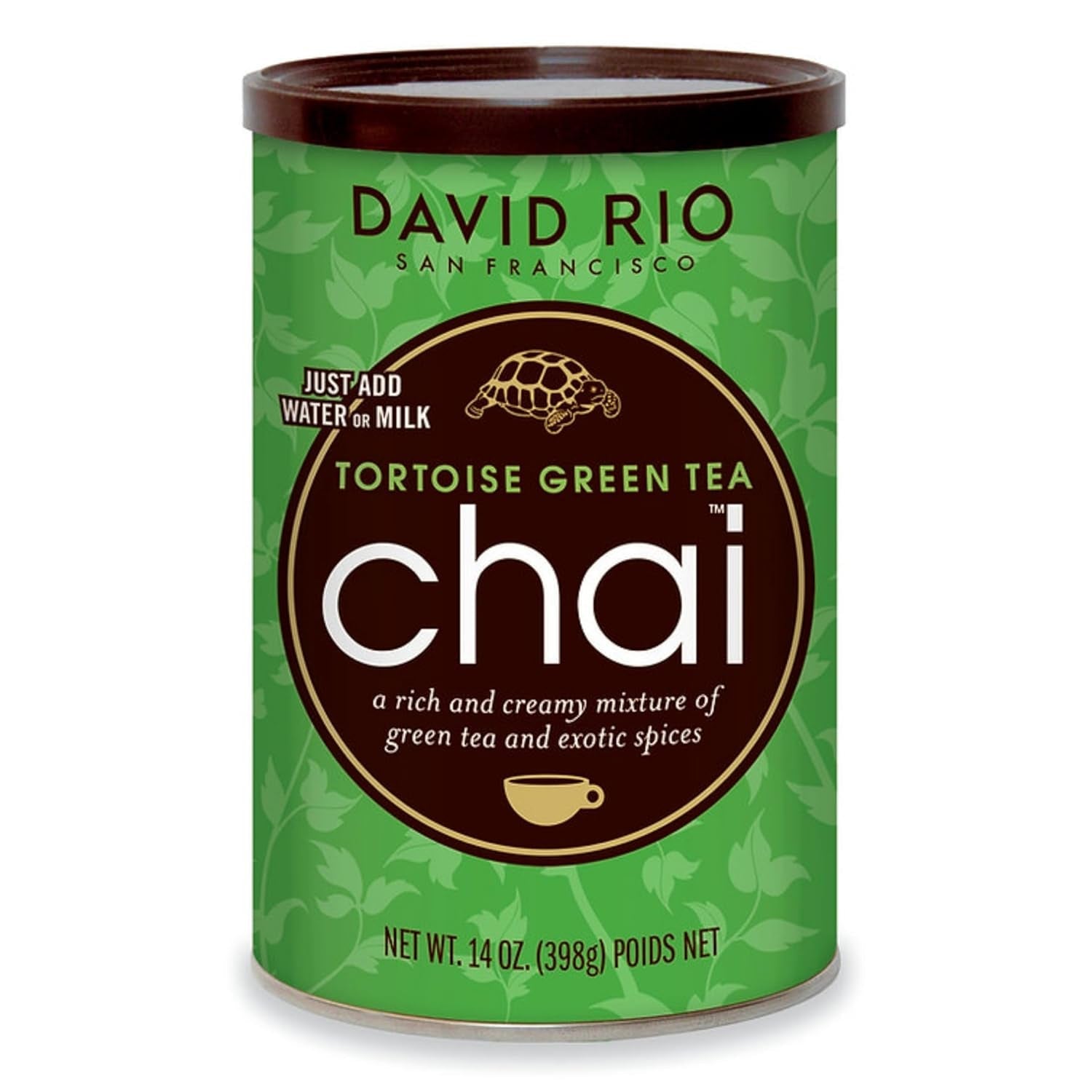 David Rio - Tortoise Green Chai, karton (1 x 398g)