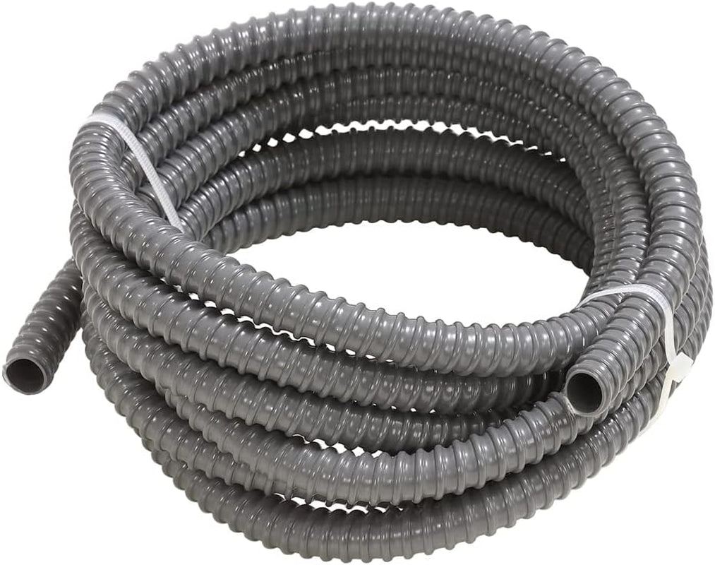 Wąż spiralny Dehnera do studni lub stawów, Ø 18,5 mm, długość ok. 4 m, tworzywo sztuczne, kolor szary