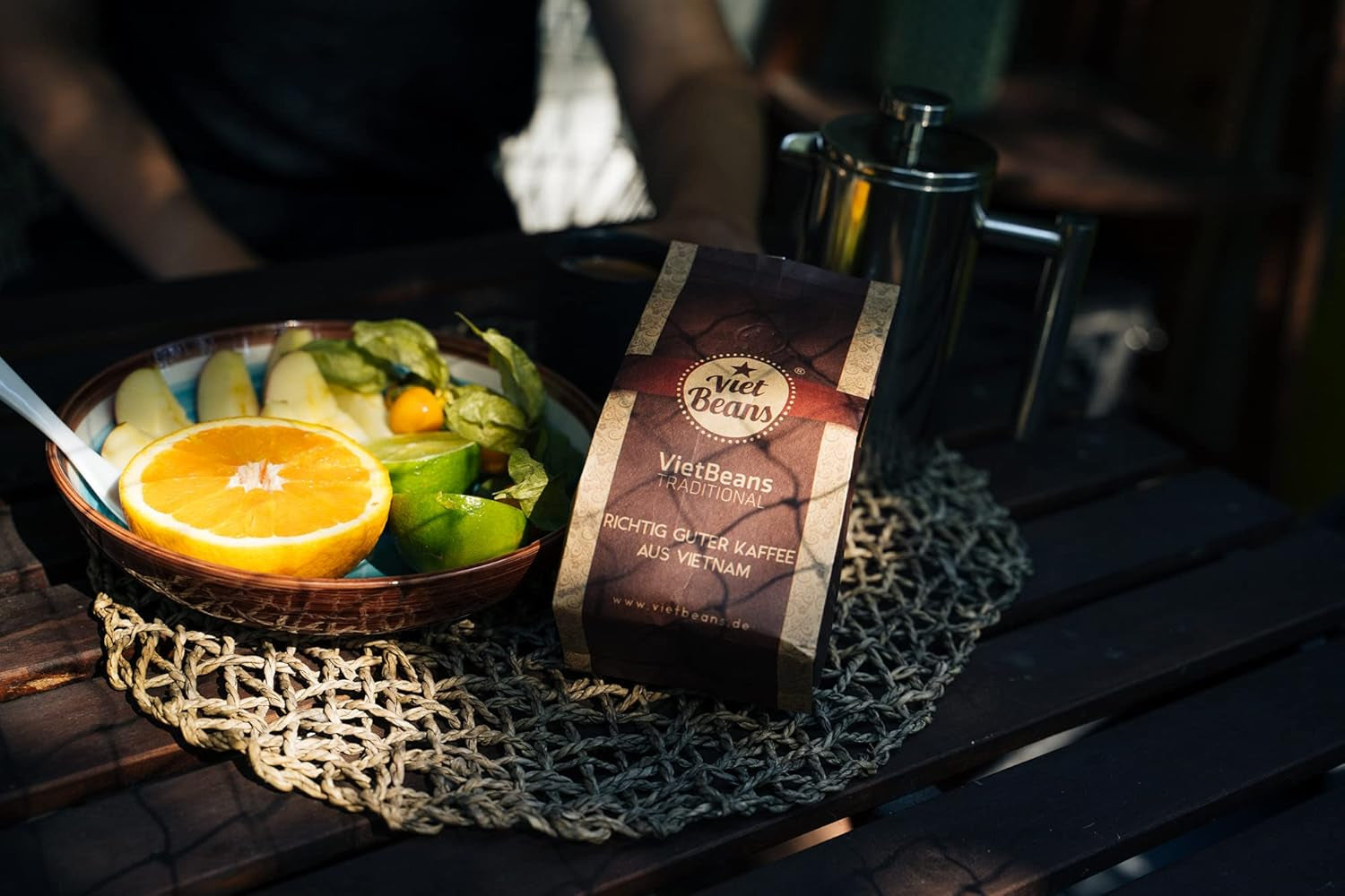 VietBeans Tradycyjne – Ganze Kaffeebohnen – Traditionelle Trommelröstung - Hochwertiger vietnamesischer Kaffee – Geeignet für Fullyautomaten - 250g