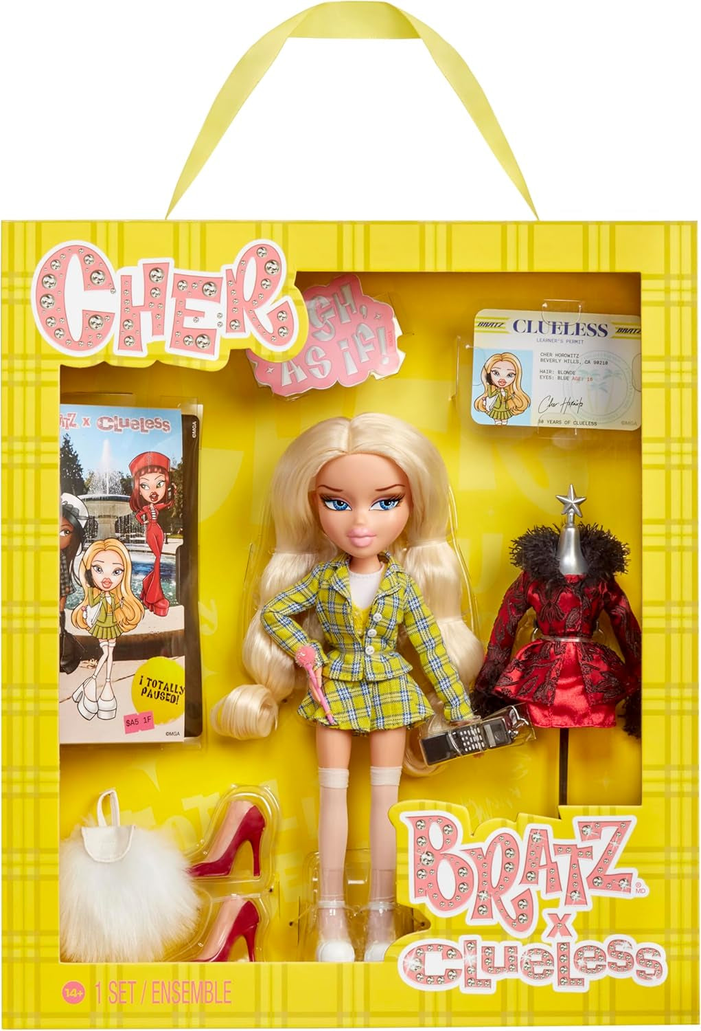 Bratz Clueless Cher Doll – kolekcjonerska lalka filmowa z prawdziwymi strojami i akcesoriami