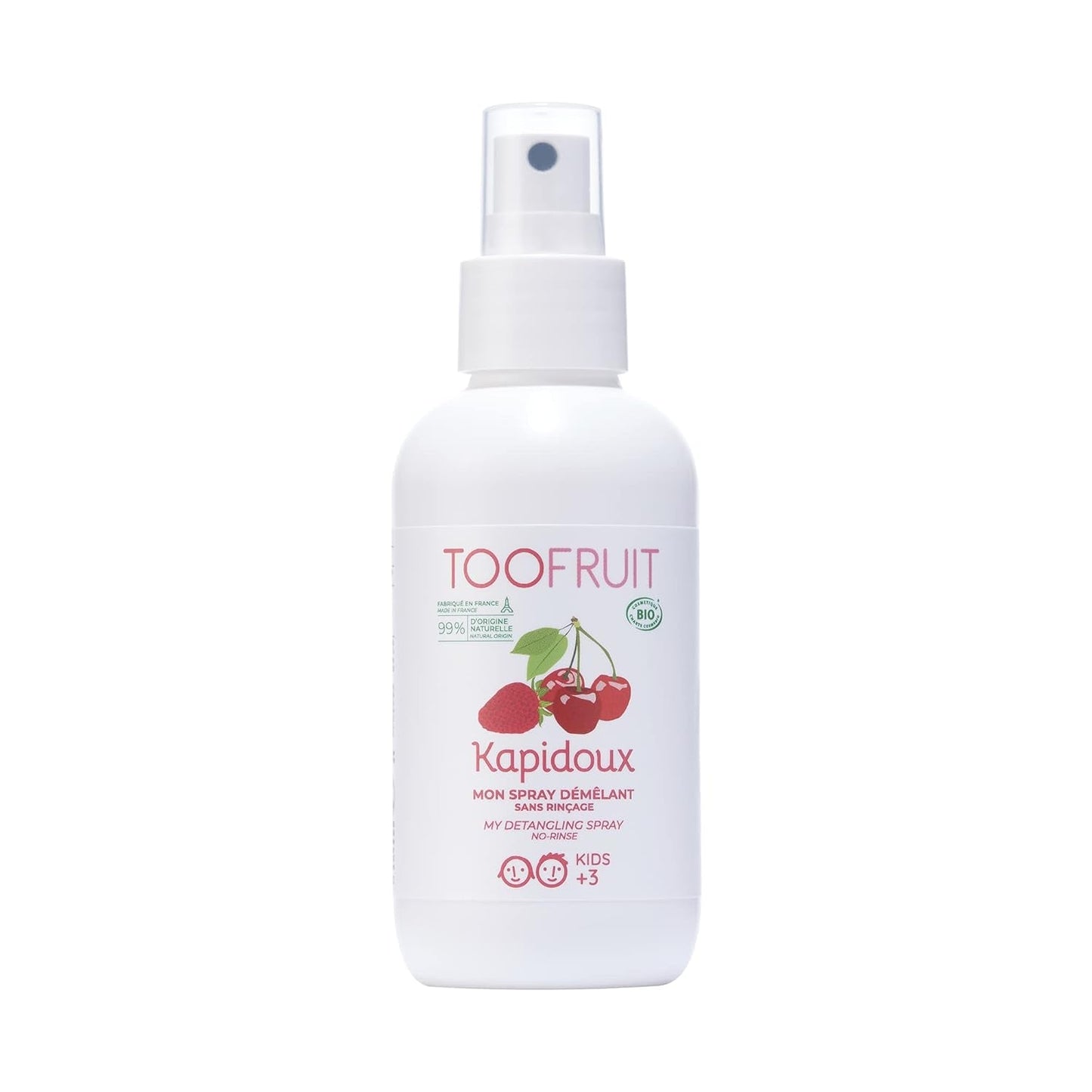 Toofruit Kapidoux Lekki spray do rozczesywania truskawek 125ml Produkty do rozczesywania włosów Naty Shop Domyślny tytuł