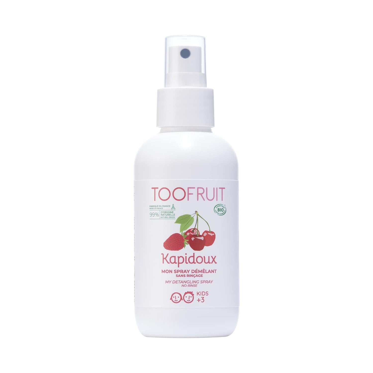 Toofruit Kapidoux Lekki spray do rozczesywania truskawek 125ml Produkty do rozczesywania włosów Naty Shop Domyślny tytuł