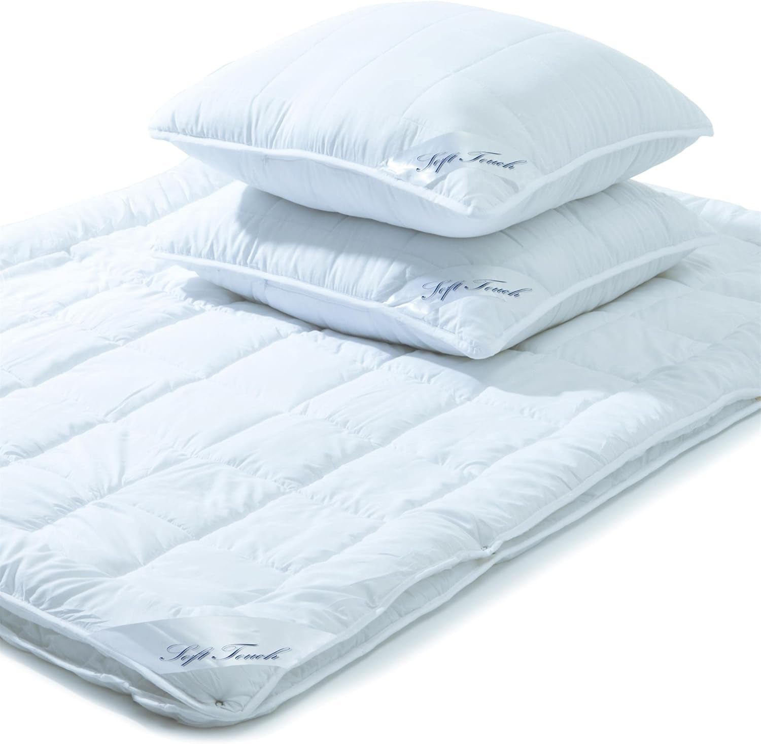 Aqua-Textil Soft Touch Zestaw dla dzieci Pościel 100 X 135 cm 250G i 350G z poduszką 40 X 60 Cm 150G Pościel 4 pory roku Klimatyzacja Oeko-Tex Kołdry i kołdry Naty Shop 200X200 Cm + 2X 80X80 Cm 4 pory roku