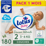 Douceur Naturelle – pieluszki rozmiar 3 (5-9 kg) opakowanie na 1 miesiąc – 172 pieluszki
