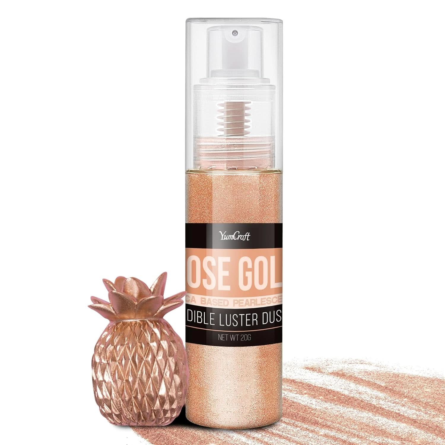 Jadalny spray brokatowy, 20 gramów Naty Shop Roségold