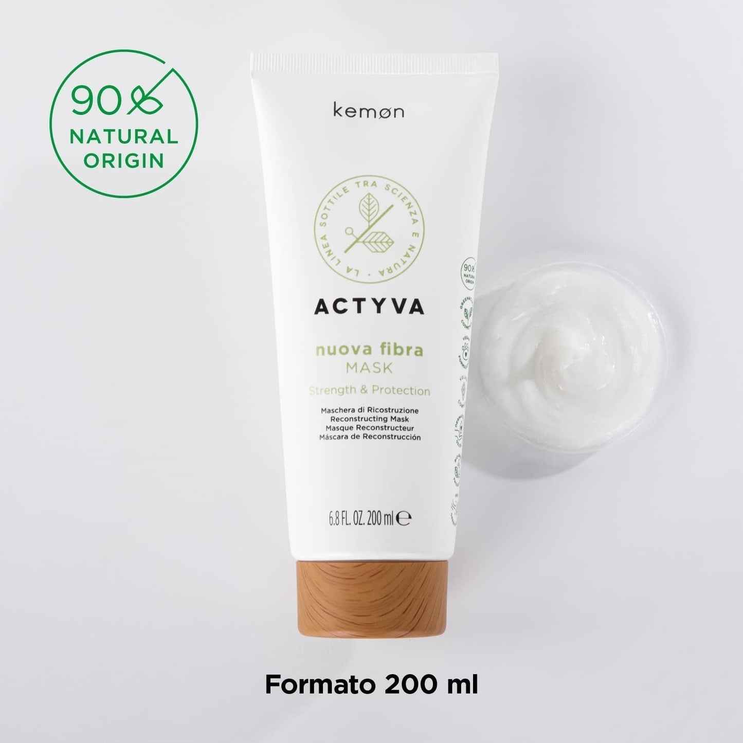 KEMON Actyva Nuova Fibra Mask 200 ml Maska do włosów Naty Shop